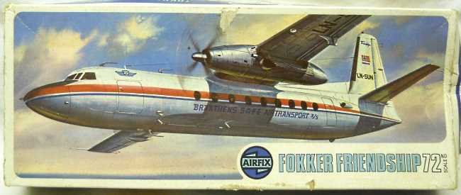 Airfix 1/72 Fokker F-27 Friendship (F27) - Braathens Safe Air Transport - Third Logo Issue, 583 plastic model kit